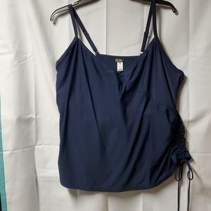 Old Navy Tankini 2-Piece Swim Set Navy Blue Sz 4X